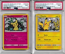 Pikachu SM162 & Mimikyu SM163 Team Up Blister Promo Set PSA 9 picture