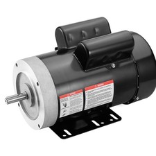 Uimoso 2HP Electric Motor 1725RPM AC 115V/230V 56C Frame 1-Phase 5/8