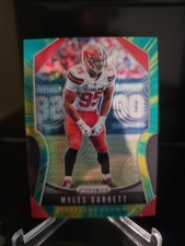 #d/175 🔥 MYLES GARRETT SP 2019 Panini Prizm Green & Yellow Hyper Parallel #90 picture