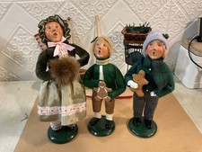 BYER'S BYERS' CHOICE 3 Vintage Caroler’s 1990’s. Children Carolers 9-11” picture