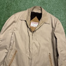 Vintage 50s 60s McGREGOR Sherpa Lined Gabardine Jacket 42 picture