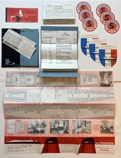 1969 SS France French Line Passenger Travel Archive Deck Plan Tags Documents picture