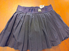 Abercrombie Kids YPB Girls Black Pleated Stretch Pull-On Tennis Skort 7 picture