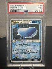 Pokémon Sandstorm Wailord ex Holo #100/100 (2003) PSA 9 Cert 118754718 picture