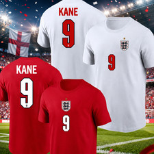 Kane #9 England National Team 2026 WC Soccer Player Name Number T-Shirt picture