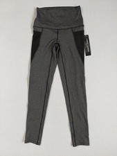 French Laundry Women Leggings S Charcoal Gray Elastic Waist Pull On Activewear picture