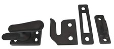 QCAA Solid Brass Casement Fastener Window Lock, Small, 1 Pack, Matte Black picture