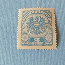 Austria Austria 2 crown coat of arms blue *P14 picture