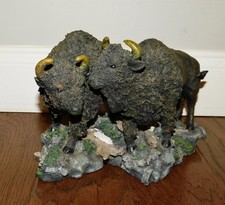 Western Buffalo Bison Resin Sculpture 12