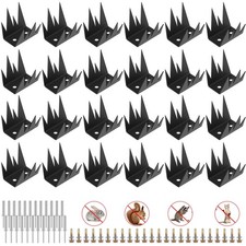 Yaocom 24 Pcs Fence Spikes Security Anti Climb Wall Spikes Screws Intruder picture