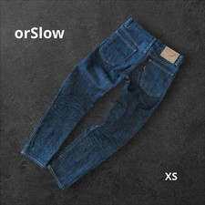 orSlow XX Model Jeans Dark Indigo Cotton 100% Size 0 Made in Japan Used Genuine picture
