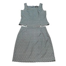 Audris Vintage 90s Jewel Print Two Piece Set Size 16 Top and Skirt picture