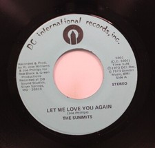 Northern Soul 45 The Summits - Let Me Love You Again / It Takes Two On Dc Intern picture