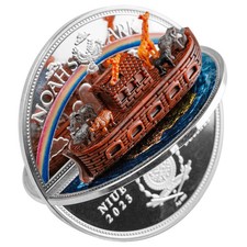 Niue 2023 5$ Noah’s Ark 2 Oz Froof Silver Coin picture