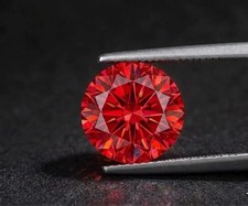 CERTIFIED 5.00 Ct Earth-Mined Natural red Diamond round cut LOOSE VVS1/ 11.5 mm picture