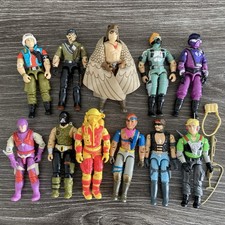 Vintage GI Joe ARAH 80s 90s Action Figures Lot of 11 Loose Incomplete 3.75 in picture
