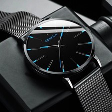 Waterproof Men's Watch Stainless Steel Quartz Luminous Classic Business Watch picture