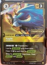 Riftbound TCG ||  Kayle - Justified Summoner Skirmish Champion || 134/166 Promo picture