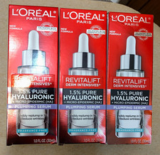 3X- L'Oréal Revitalift Derm Intensives Hyaluronic Face Serum 1oz *LOT OF 3* picture