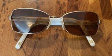 Vintage Escada VES731 Gold & White Eyeglass Frames. Eyeglasses. Preowned picture