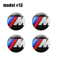 4PCS 56mm 60mm 65mm Wheel Hub Cap Emblem Decals for BMW picture