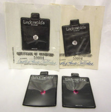 4 VTG LINDENWOLD'S Gemstone Control 2 Clear 2 Red 1989 Fine Jewelers Unused picture