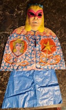 Vintage 1977 Fairy Princess Superhero Halloween Mask & Costume by Ben Cooper EUC picture