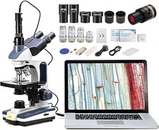 SWIFT Trinocular Compound Microscope SW350T,40X-2500X Magnification,Siedentop... picture