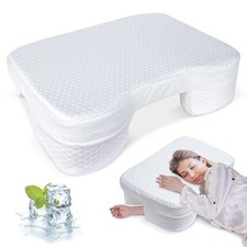 Haikfoam Side Sleeper Pillow with Arm Holes, King (U.S. Standard), White picture