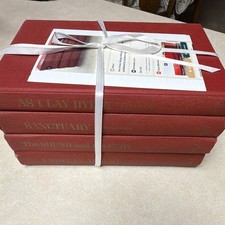 William Faulkner 4-Book Hardcover Set: As I Lay Dying, Sanctuary & More vintage picture