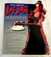 KISS Gene Simmons Promo Store Display Axe Bass Standup Vintage KISS Used Rare picture