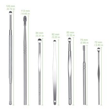 Portable 7Pc Stainless Steel Ear Cleaning Set, Travel Ear Wax Remover picture