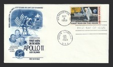 US FDC #C76 FLEETWOOD Cachet UA First Day Cover 1969 10c Moon Landing MC picture