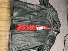 Triumph Leather Motorcycle Jacket W/ Armor picture