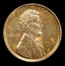 1910 1C BN Lincoln Cent- Choice UNC- SMH-832 picture