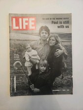 The Beatles Life Magazine Nov. 7, 1969 Paul McCartney, Missing Beatles picture