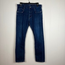 Patagonia Mens Iron Clad Organic Cotton Blend Denim Jeans Dark Wash 33x32 picture