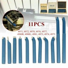 11Pcs Mini Metal Lathe Tool Set Carbide Cutting Turning Boring Metalworking picture