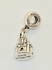 Authentic Pandora  Disney Park Cinderella Castle Charm WITH BOX #28 picture