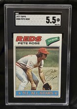 1977 Topps Baseball Pete Rose SGC 5.5 picture
