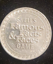 Vintage 1968 Shell Famous Facts & Faces Game Tokens - 42 Pieces. picture