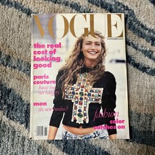 VTG Rare Vogue November 1988 ANNA WINTOUR FIRST Vogue Peter Lindberg Jeans picture