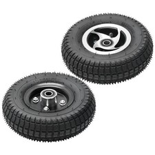 Two 9x3.50-4 Front Wheel Tire Rim Bearing Assembly Buggy Mower Scooter Mobility picture