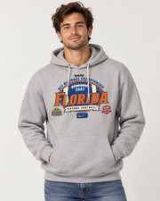 Nike Team Florida Gators 2007 BCS National Championship Hoodie XL Gray NCAA picture