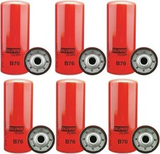 B76 Baldwin Lube Filter Compatible for Volvo 21707133, LF667 (Pack Of 6) picture