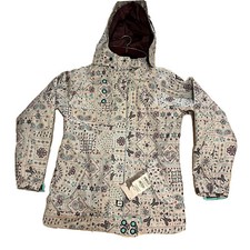 NWT  RIDE SNOWBOARDS Bandita Blue CHEVELLE JACKET Ski Girls Youth Large 13 - 14 picture