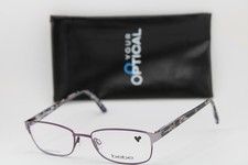 NEW BEBE BB5144 500 PURPLE PLUM GUNMETAL AUTHENTIC EYEGLASSES 53-17 picture