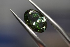 Fancy Vivid Green Oval Cut Diamond, 1.54ct, VS1,  IGI Certified Diamond picture