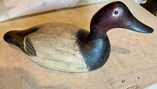 Evans Decoy Canvasback Duck Hunting Decoy, Wood, Brown/Black/Gray, 1pc picture