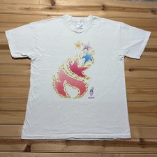 Vintage 1996 Atlanta Summer Olympic Games Torch Star Graphic T-Shirt Men's Large picture